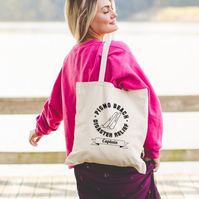 Pismo Beach Disaster Relief Kapten Tote Tygkasse (Skapare uppladdad)