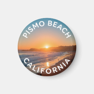 Pismo Beach, Kalifornien Gyllene Timmen Resa Magnet