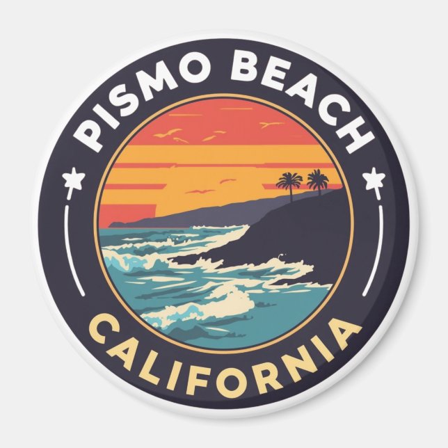 Pismo Beach, Kalifornien Magnet (Framsidan)