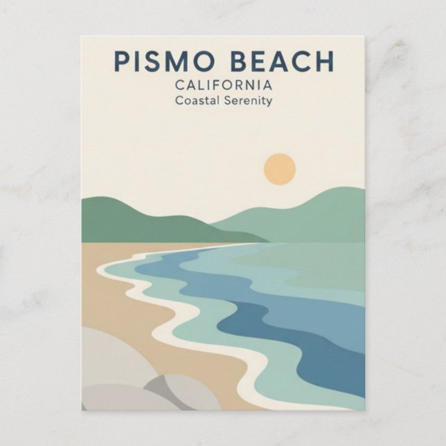Pismo Beach Kalifornien Vykort (Framsida)