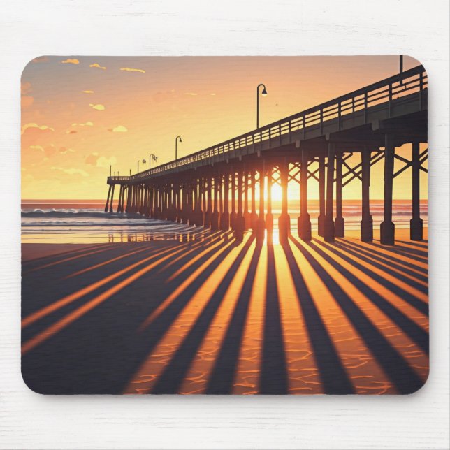 Pismo Beach Pier California Musmatta (Framsidan)