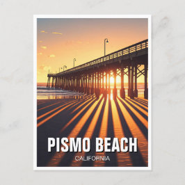 Pismo Beach Pier California Vykort