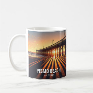 Pismo Beach Pier Kalifornien Kaffemugg