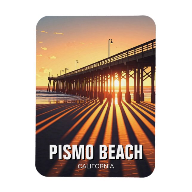 Pismo Beach Pier Kalifornien Magnet (Vertikal)