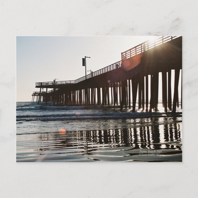Pismo Beach Pier-vykort Vykort (Framsida)