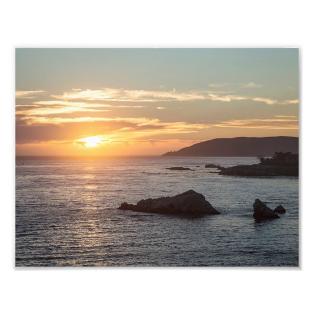 Pismo Beach Sunset print Fototryck (Framsidan)