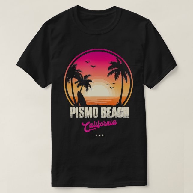 Pismo strand Souvenir California Reminder T Shirt (Design framsida)
