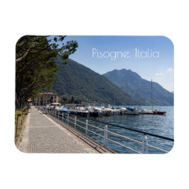 Pisogne och Sjö Iseo, Lombardiet, Italien Magnet
