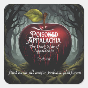 Pisoned Appalachia-dekal Fyrkantigt Klistermärke