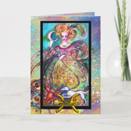 PISS,MÅNE DAM,TAROT ASTROLOGY ZODIAC BIRTHDAY KORT