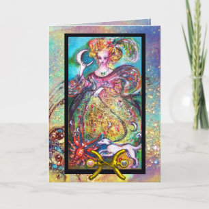 PISS,MÅNE DAM,TAROT ASTROLOGY ZODIAC BIRTHDAY KORT