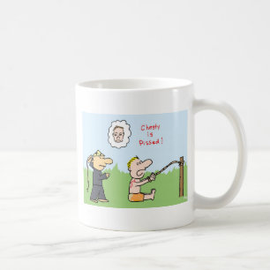 pissad bredbröstad puller för tyrmay kaffemugg