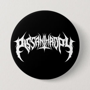 Pissantropy Död Metall Fake Band Button Knapp