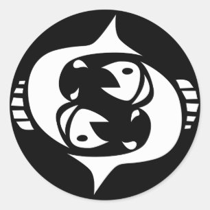 pissar runt klistermärke