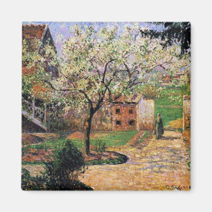 Pissaro: Blommar Plum Träd av Camille Pissaro Magnet