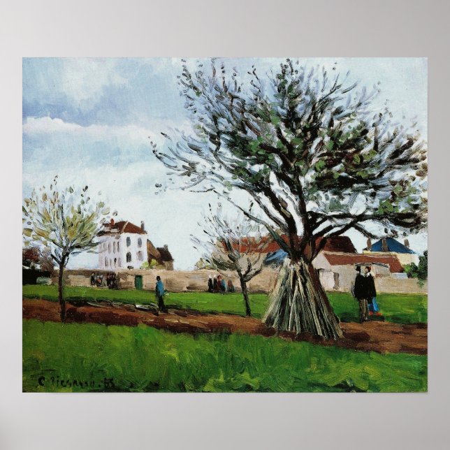 Pissarro - Äpple Träd vid Pontoise Poster (Framsidan)
