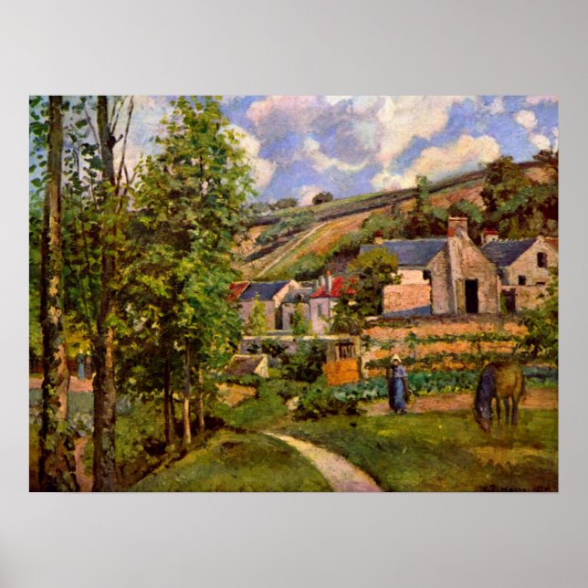 Pissarro Art Work liggande Poster (Framsidan)