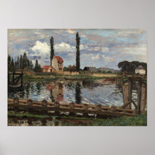 Pissarro - Au Bord de la Seine à port Marly 1871 Poster