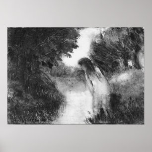 Pissarro - Badande 1894 Poster