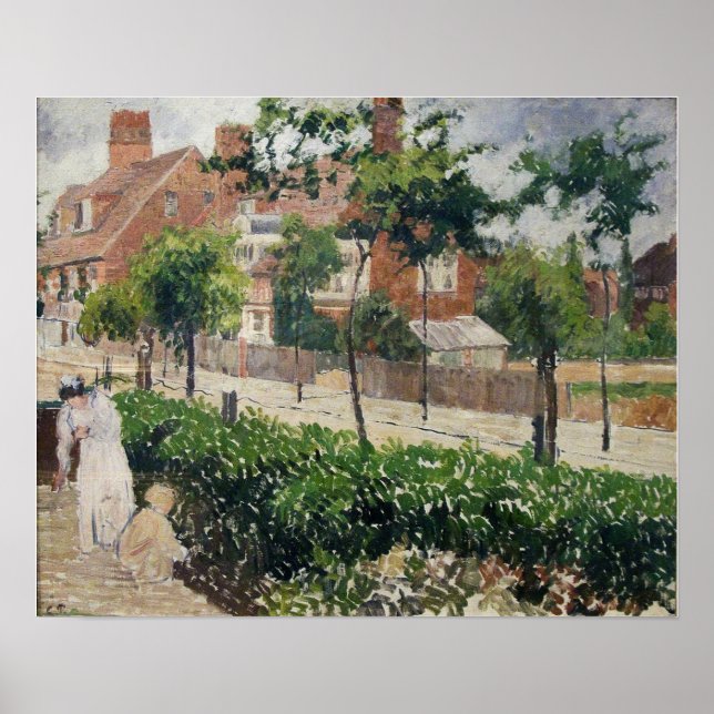 Pissarro - Bedford Park Bath Road London 1897 Poster (Framsidan)