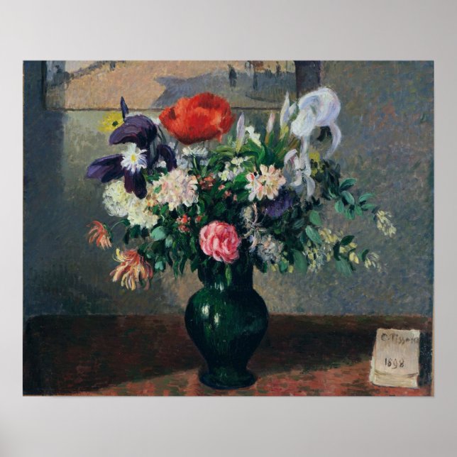 Pissarro - Blommor 1898 Poster (Framsidan)