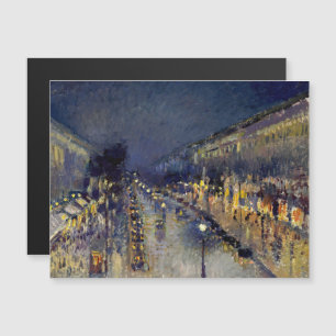 Pissarro - Blvd Montmartre på Nattens magnetkort