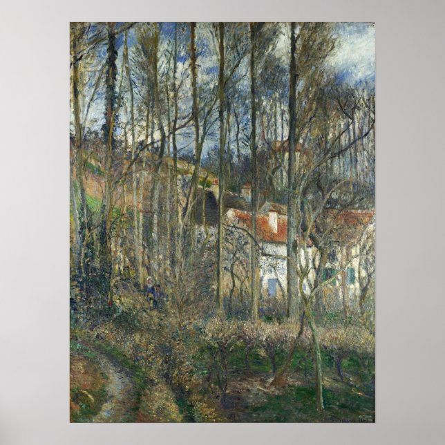 Pissarro - Boeufs Backe at L'Hermitage Poster (Framsidan)