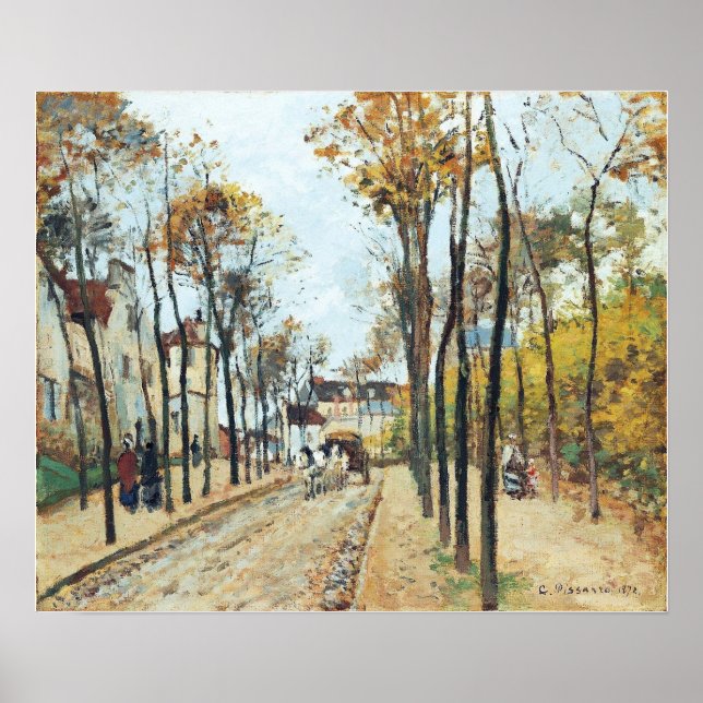 Pissarro - Boulevard Des Fosses Pontoise 1872 Poster (Framsidan)