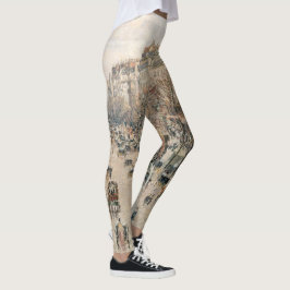 Pissarro - Boulevard Montmartre, eftermiddagen Sol Leggings