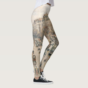 Pissarro - Boulevard Montmartre, eftermiddagen Sol Leggings
