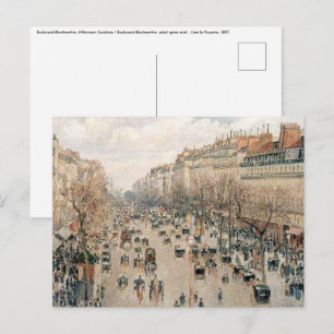 Pissarro - Boulevard Montmartre, Eftermiddagssol Vykort