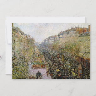 Pissarro - Boulevard Montmartre, Mardi Gras Inbjudningar