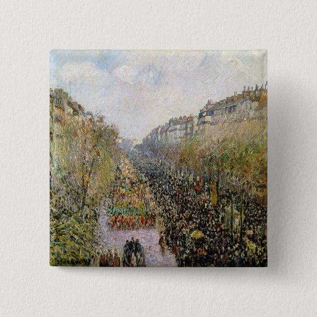 Pissarro - Boulevard Montmartre, Mardi Gras Knapp (Framsida)