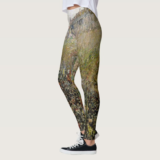 Pissarro - Boulevard Montmartre, Mardi Gras Leggings (Vänster)