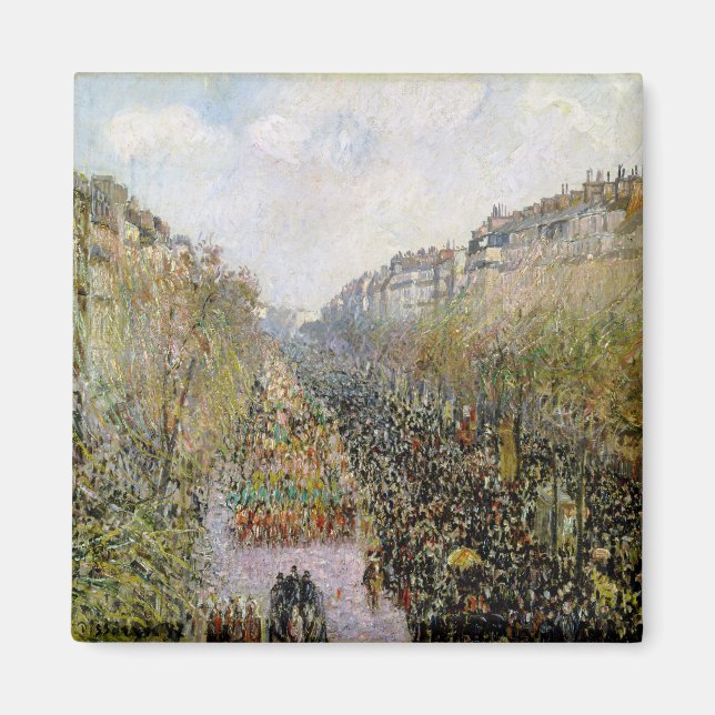 Pissarro - Boulevard Montmartre, Mardi Gras Magnet (Framsidan)
