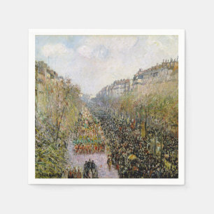 Pissarro - Boulevard Montmartre, Mardi Gras Pappersservett