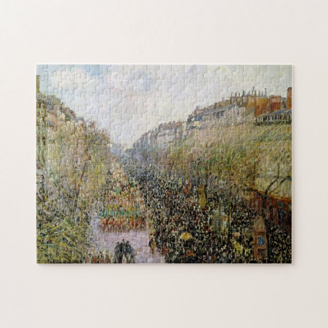 Pissarro - Boulevard Montmartre, Mardi Gras Pussel (Horisontell)