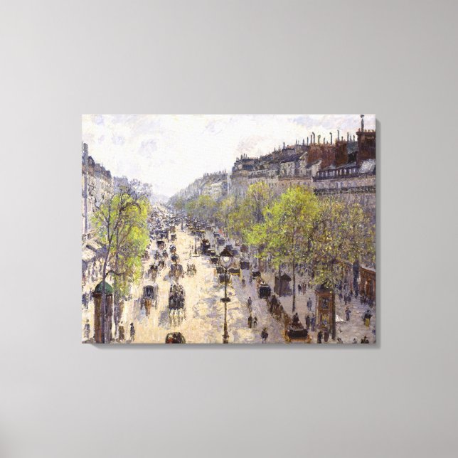 Pissarro - Boulevard Montmartre, Vår Canvastryck (Framsida)