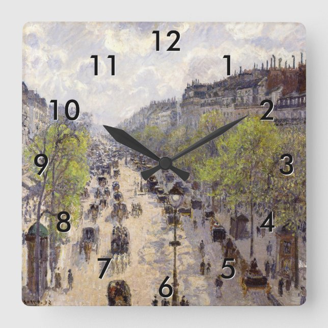 Pissarro - Boulevard Montmartre, Vår Fyrkantig Klocka (Framsida)