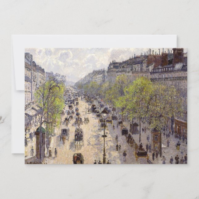 Pissarro - Boulevard Montmartre, Vår Inbjudningar (Framsida)