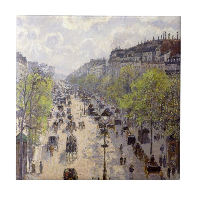 Pissarro - Boulevard Montmartre, Vår Kakelplatta (Framsidan)