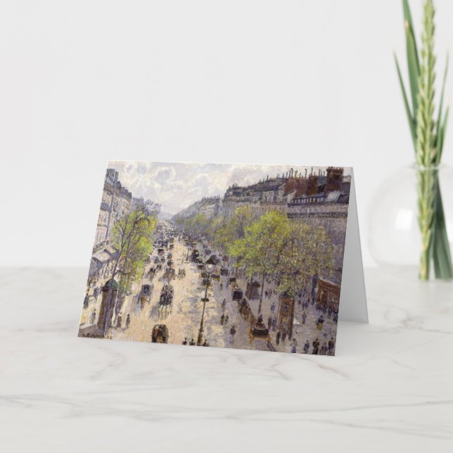 Pissarro - Boulevard Montmartre, Vår Kort (Framsida)
