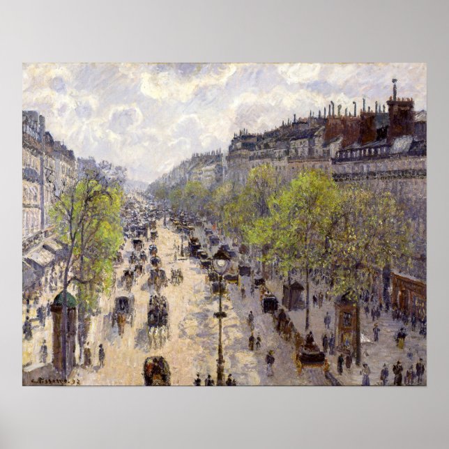 Pissarro - Boulevard Montmartre, Vår Poster (Framsidan)