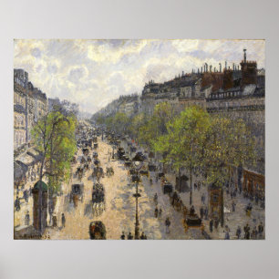 Pissarro - Boulevard Montmartre Vår Poster