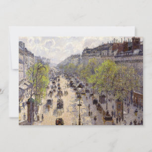 Pissarro - Boulevard Montmartre, Vår Tack Kort