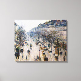 Pissarro - Boulevard Montmartre, Vinter Morgon Po Canvastryck