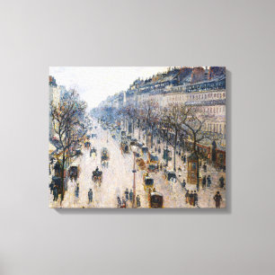 Pissarro - Boulevard Montmartre, Vinter Morgon Po Canvastryck