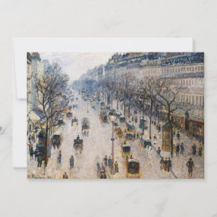 Pissarro - Boulevard Montmartre, Winter God morgon Inbjudningar