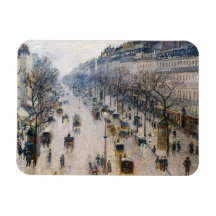 Pissarro - Boulevard Montmartre, Winter God morgon