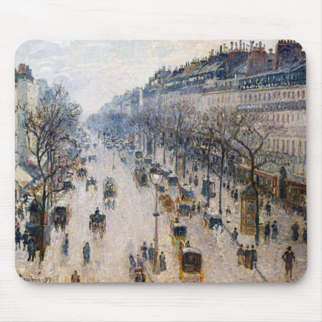 Pissarro - Boulevard Montmartre, Winter God morgon Musmatta (Framsidan)